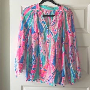 Lilly Pulitzer Elsa Silk Top